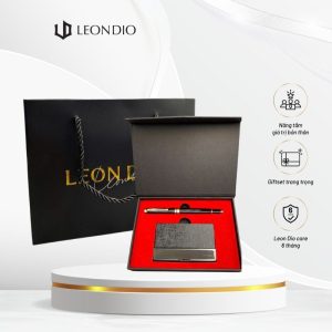 GiftSet Hộp Đựng Namecard (Card Holder) – Bút Primal Gentee Gold