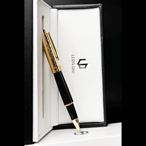 GiftSet Cao Cấp Sang Trọng Sổ Leon Dio Vươn Xa Biển Lớn - Bút Elite Air Gold 24K - Hình ảnh 5