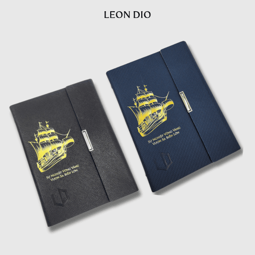GiftSet Cao Cấp Sang Trọng Sổ Leon Dio Vươn Xa Biển Lớn - Bút Âu Lạc Chu Nhai - Hình ảnh 2