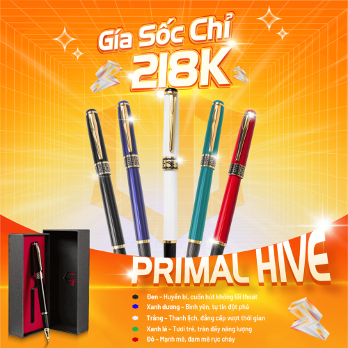 GiftSet Cao Cấp Sang Trọng Sổ Leon Dio Vươn Xa Biển Lớn - Bút Primal Hive - Hình ảnh 4
