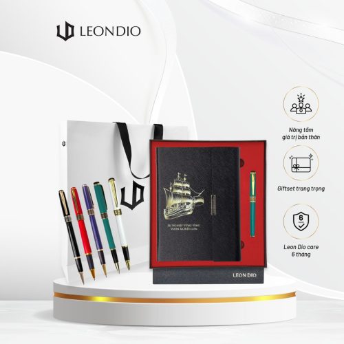 GiftSet Cao Cấp Sang Trọng Sổ Leon Dio Vươn Xa Biển Lớn – Bút Primal Hive