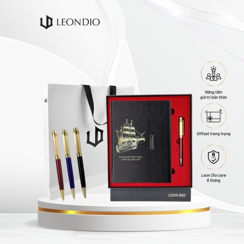 GiftSet Cao Cấp Sang Trọng Sổ Leon Dio Vươn Xa Biển Lớn – Bút  Primal Mentalen