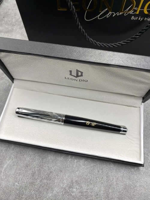 GiftSet Hộp Đựng Namecard (Card Holder) - Bút Elite Air Platinum - Hình ảnh 3