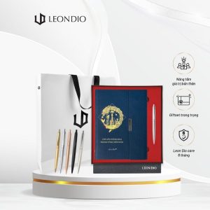 GiftSet Cao Cấp Sang Trọng Sổ Leon Dio Cá Chép Hóa Rồng - Bút Feli Ritter