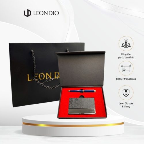 GiftSet Hộp Đựng Namecard (Card Holder) - Bút Âu Lạc Hợp Phố