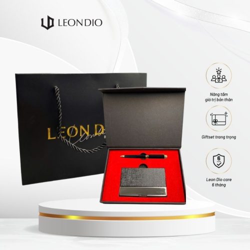 GiftSet Hộp Đựng Namecard (Card Holder) - Bút Âu Lạc Nhật Nam