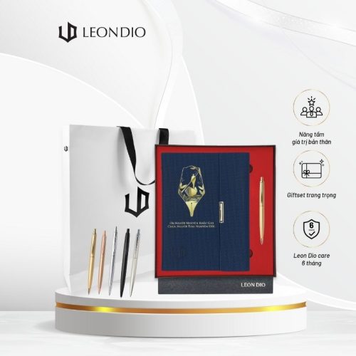 GiftSet Cao Cấp Sang Trọng Sổ Leon Dio Người Lái Đò - Bút Feli Ritter