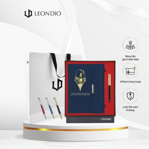 GiftSet Cao Cấp Sang Trọng Sổ Leon Dio Người Lái Đò - Bút Seal Of Dragon