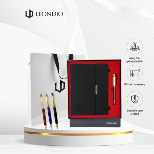 GiftSet Cao Cấp Sang Trọng Sổ Leon Dio - Bút  Primal Mentalen
