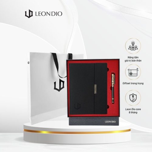 GiftSet Cao Cấp Sang Trọng Sổ Leon Dio - Bút The Classic Royalian