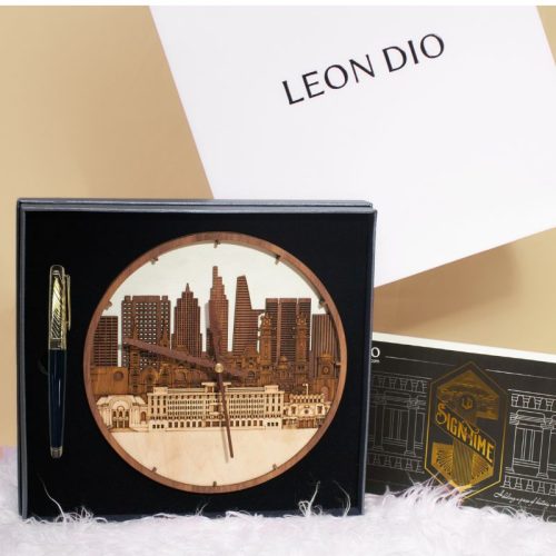 GiftSet Đồng Hồ Skylight Hồ Chí Minh - Bút Elite Air Gold 24K