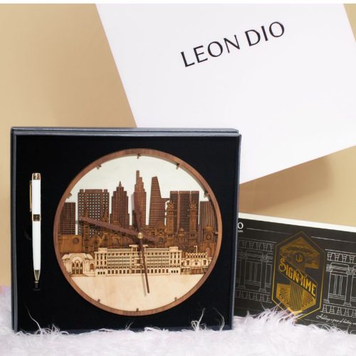 GiftSet Đồng Hồ Skylight Hồ Chí Minh - Bút Âu Lạc Mê Linh