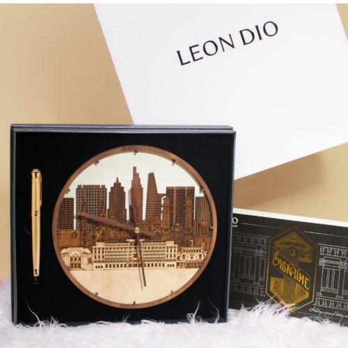 GiftSet Đồng Hồ Skylight Hồ Chí Minh - Bút Le Noble Tournesols