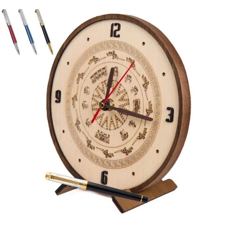 GiftSet Đồng Hồ Trống Đồng - Bút Seal Of Dragon