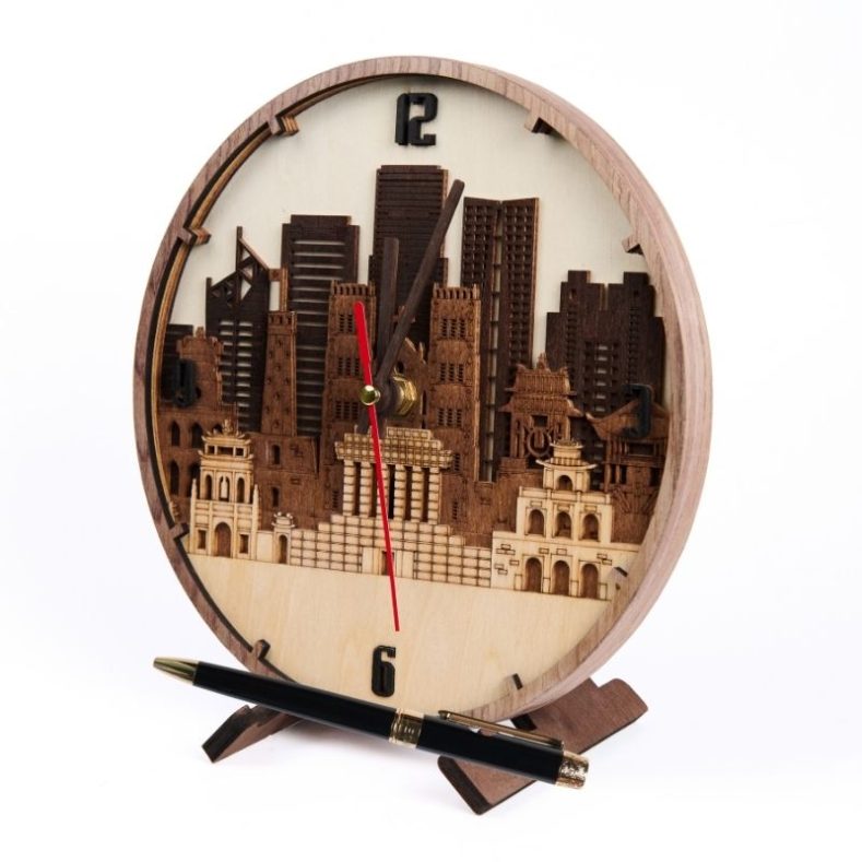 GiftSet Đồng Hồ Hà Nội - Bút Âu Lạc Cửu Chân