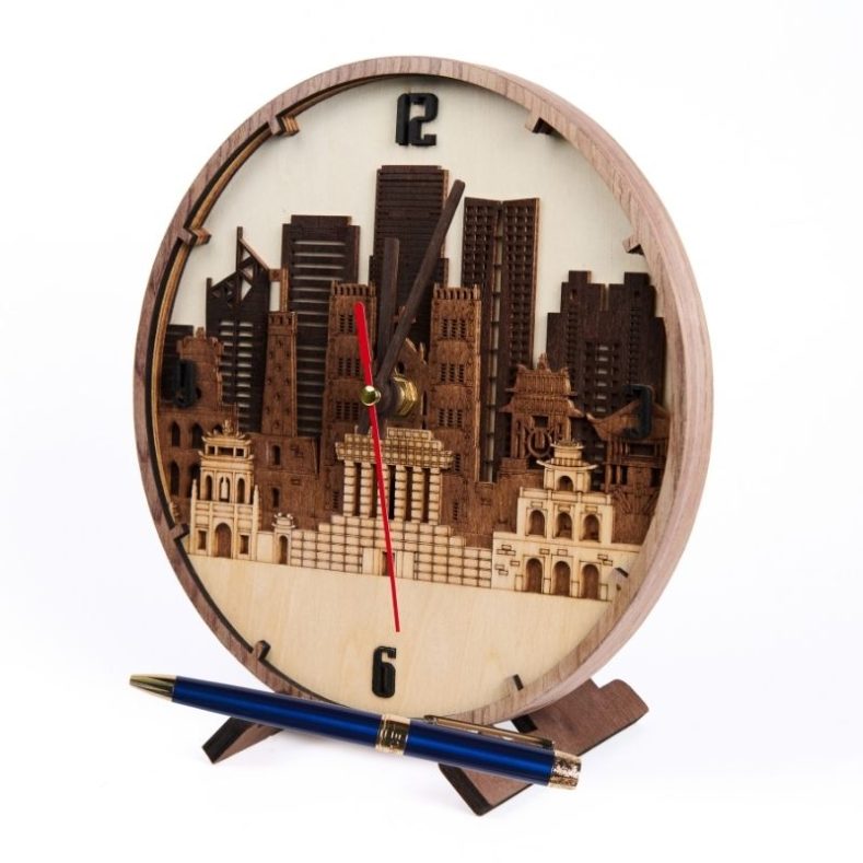 GiftSet Đồng Hồ Hà Nội - Bút Âu Lạc Hợp Phố