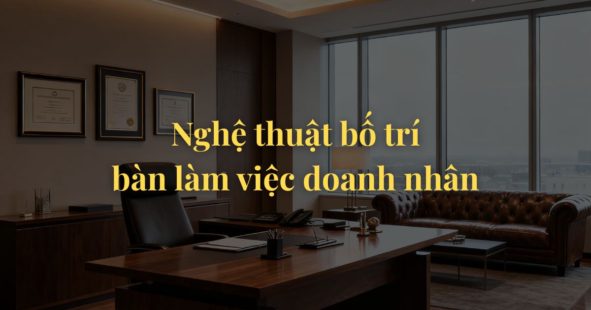 Nghệ thuật bố trí bàn làm việc doanh nhân Xây dựng vị thế từ những chi tiết nhỏ