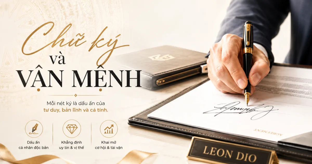 Chữ ký và vận mệnh doanh nhân với bút ký cao cấp Leon Dio
