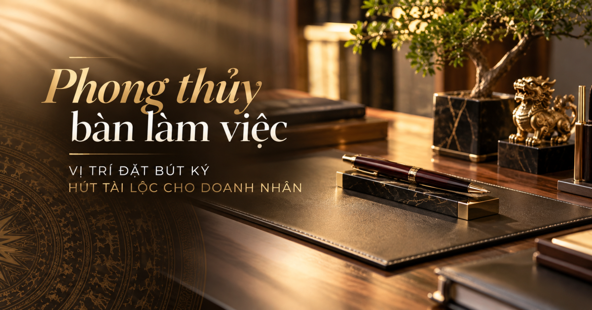 Phong thủy bàn làm việc cho doanh nhân - Leon Dio
